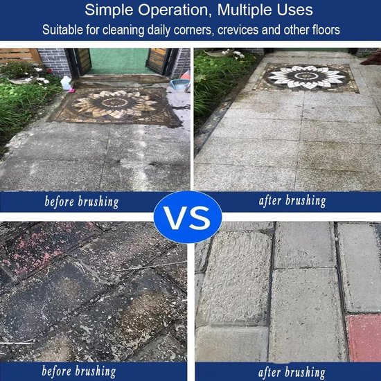 Schoonmaakborstel - Staalborstel - zwembadborstel - 2 stuks - RVS - 30cm - zonder handvat - voor het verwijderen van algen, vlekken van Schoon — afbeelding 4