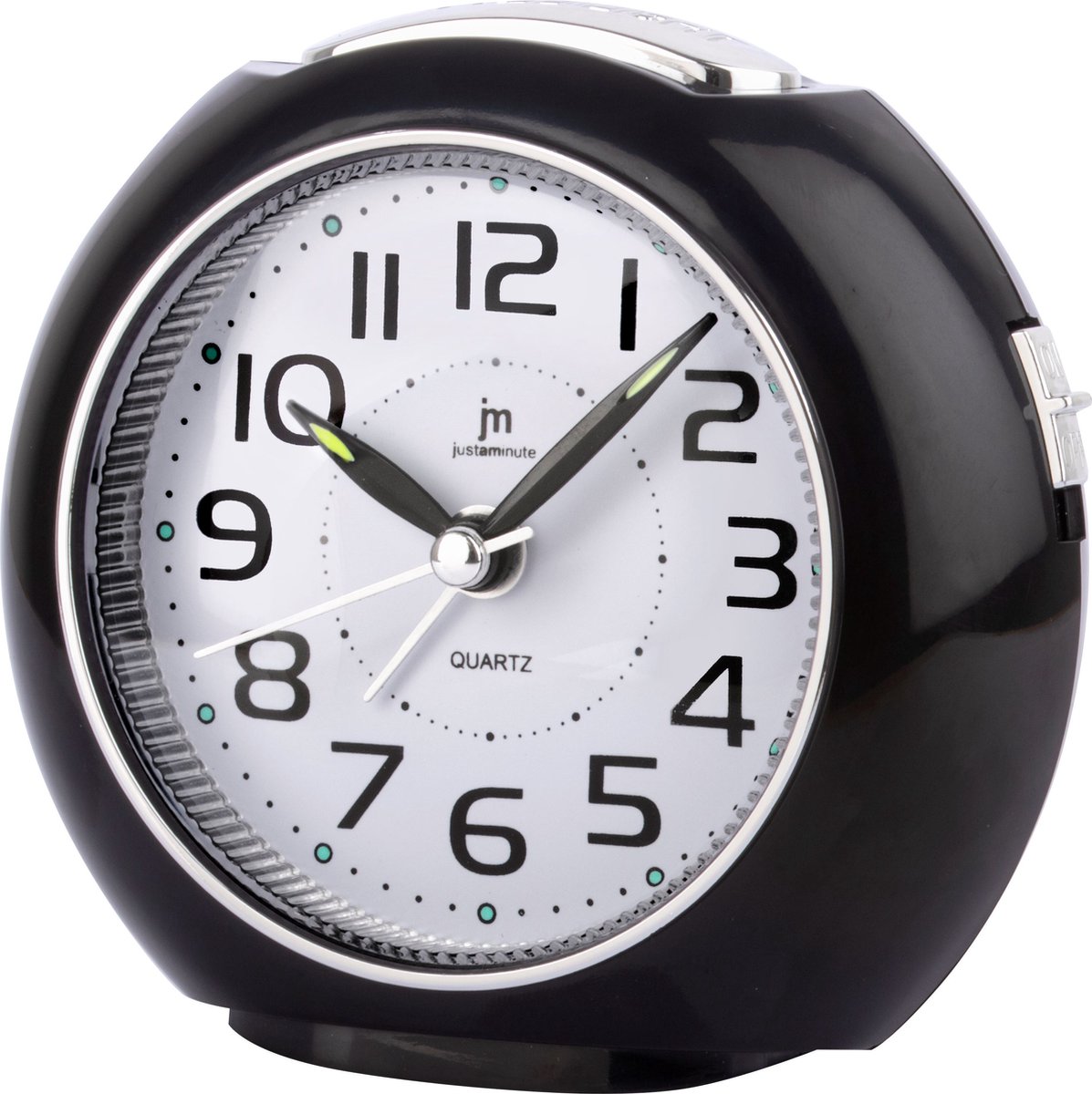 Just a Minute | Wekker | Zwart | Stil uurwerk