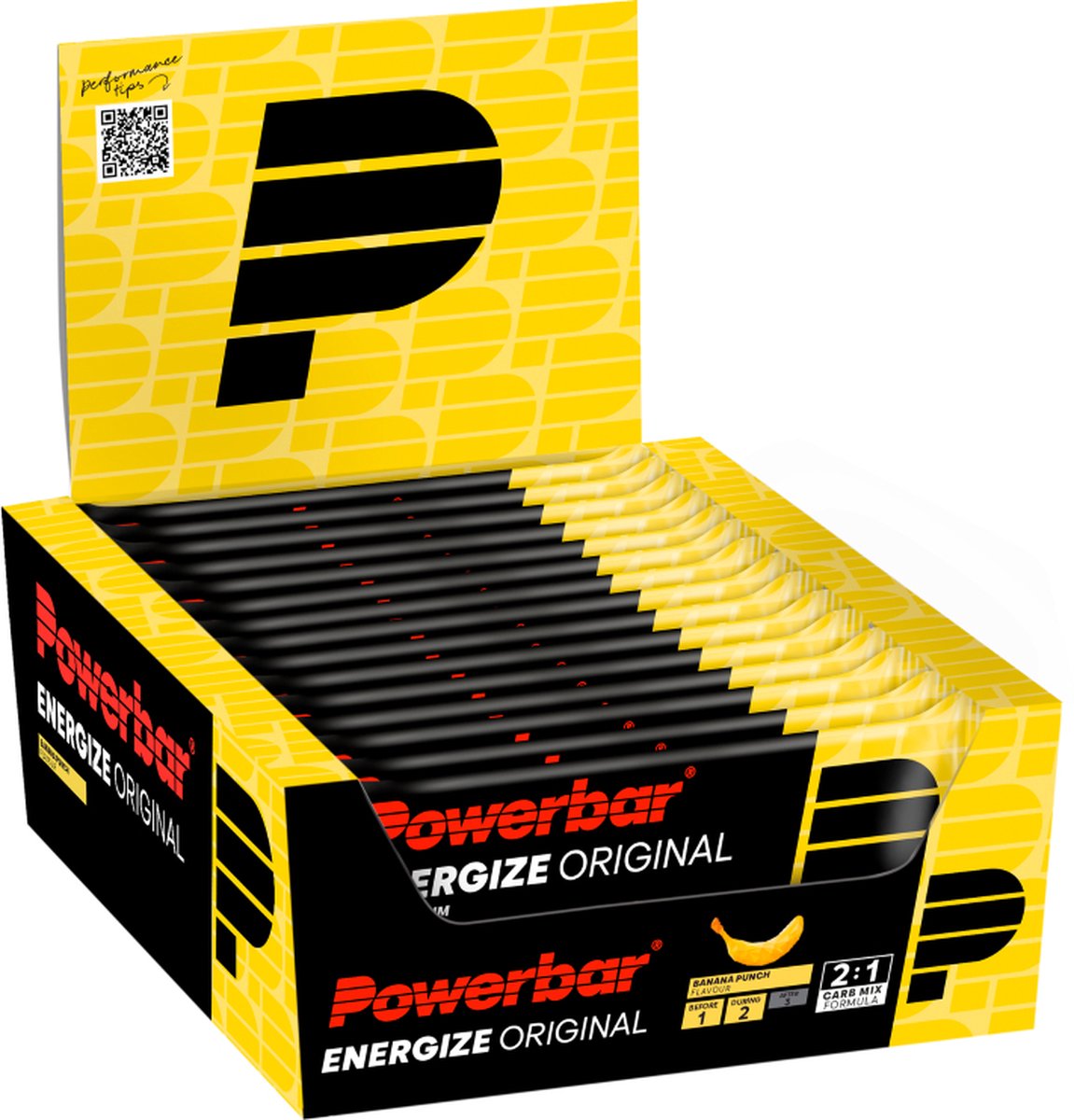 Goedkoopste Powerbar Energiereep | Energize Bar Original | Banana Punch - 15x55g