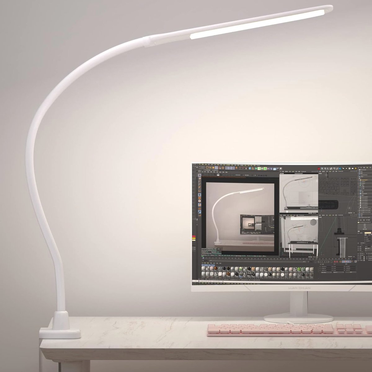 Goedkoopste Flexibele Dimbare Bureaulamp met 4 Kleuren en 5 Helderheidsniveaus