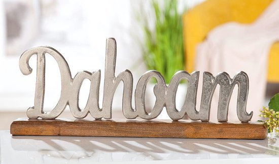Beierse tafeldecoratie Dahoam houten en aluminium opschrift 43x17 cm van MiaMeier — afbeelding 2