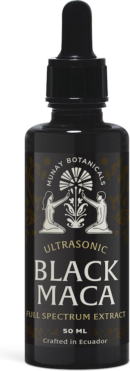 Goedkoopste Zwarte Maca Extract - 50ml - 50 doseringen - Lepidium meyenii - Ultrasound Full Spectrum Extract - Actief en Energiek
