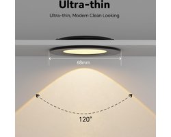 12V inbouwlamp LED camper boot plafondlamp – 4 spots – warm wit – 3000K – caravan keuken badkamer