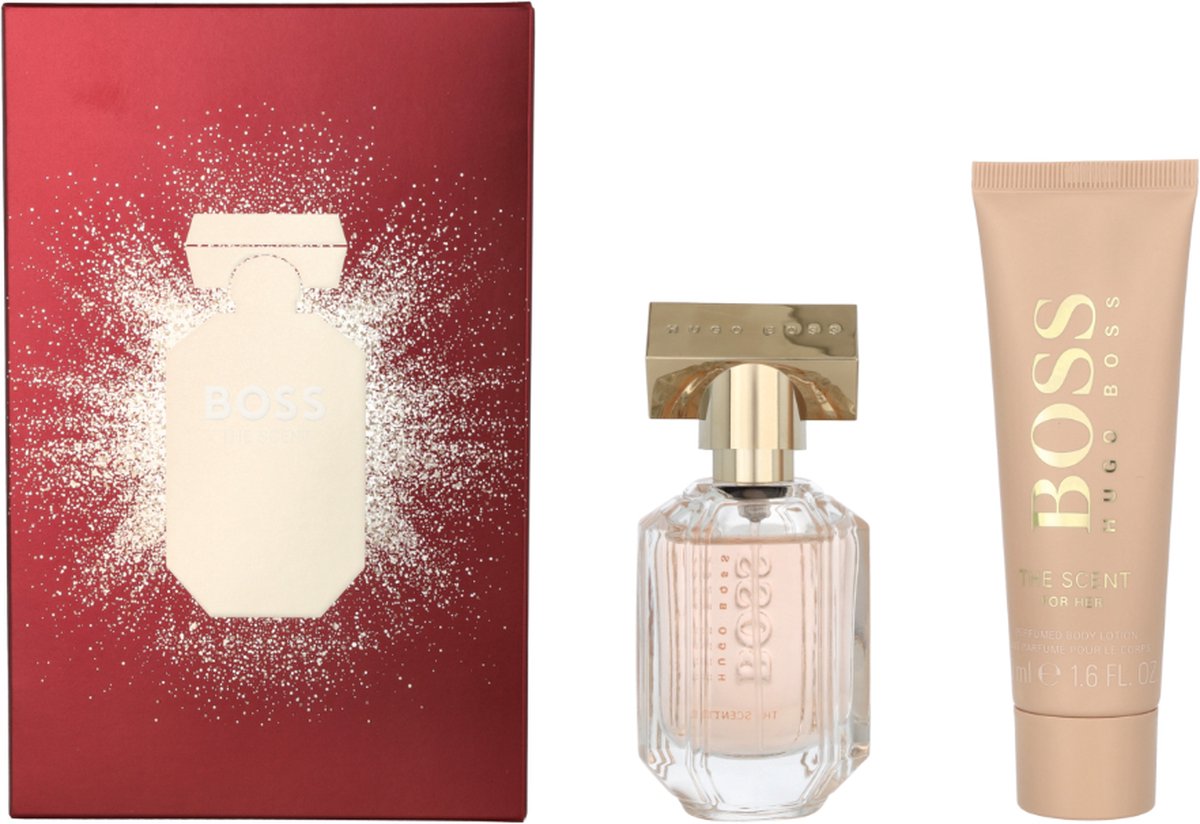 Goedkoopste Hugo Boss Boss The Scent for Her 30ml EDP Spray / 50ml Body Lotion