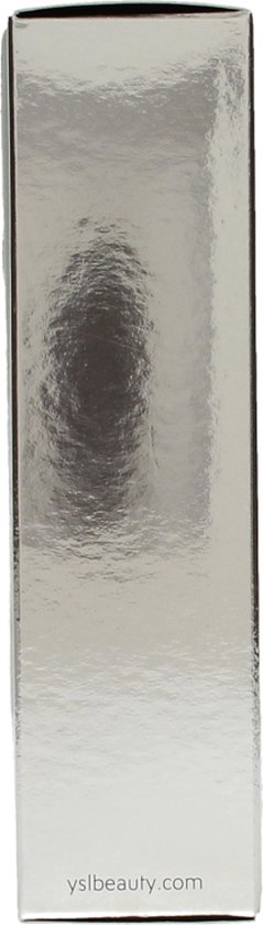 Zijkant van een zilverkleurige doos met 'yslbeauty.com' op de onderkant.