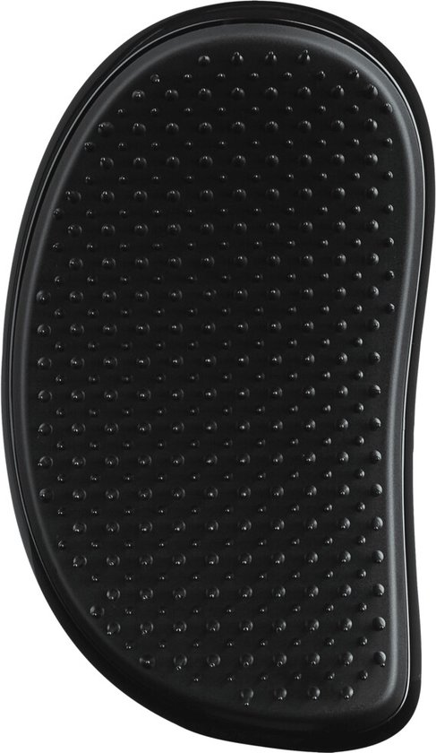 Zwarte Tangle Teezer haarborstel met zichtbare rij borstelharen.