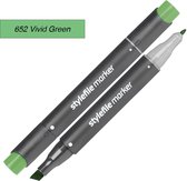 Stylefile Twin Marker - Groen - Deze hoge kwaliteit stift is ideaal voor designers, architecten, graffiti artiesten, cartoonisten, & ontwerp studenten