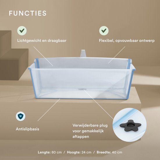 Stokke® Flexi Bath® Xl - Ocean Blue van Stokke — afbeelding 4
