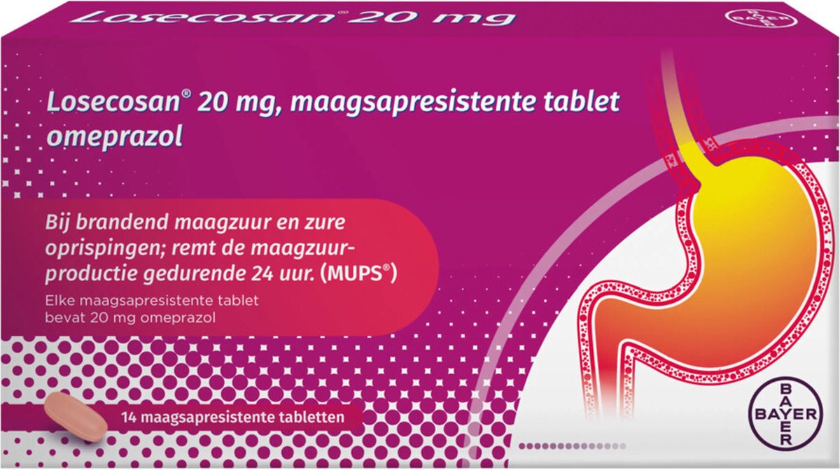 Goedkoopste Losecosan 20mg - 1 x 14 tabletten