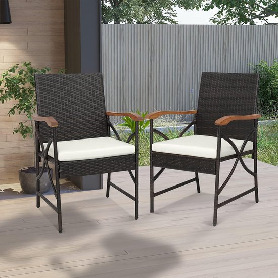 Grijze tuinstoelen met hoge rugleuning kopen? ✔️ Vergelijk & bespaar