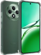 Hoesje Geschikt voor Oppo Reno 12 F - Sterk & Shockproof - Siliconen Case - Back Cover - Telefoon Hoes Shock Proof - Transparant