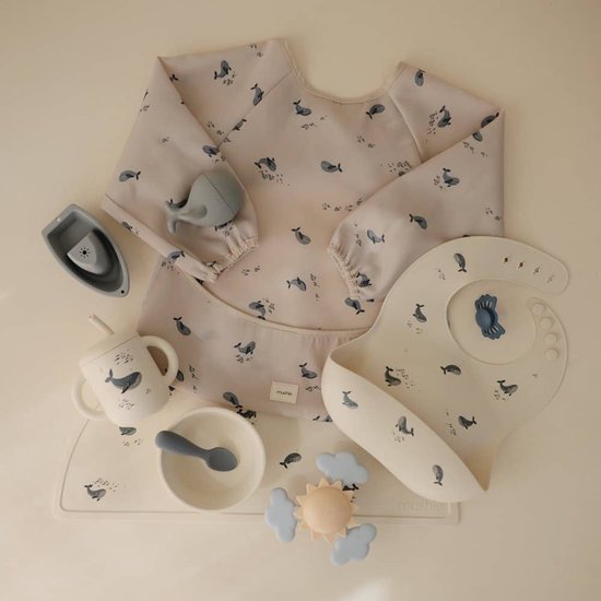 Mushie Slab met Mouwen - Whales van Merkloos — afbeelding 4