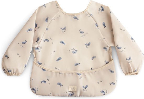 Mushie Slab met Mouwen - Whales