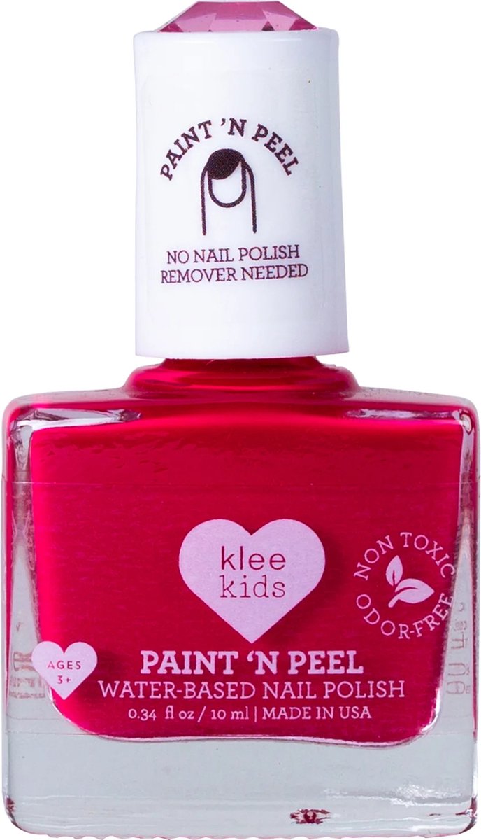 Klee Naturals Kinder Nagellak Op Waterbasis - Denver - Rood