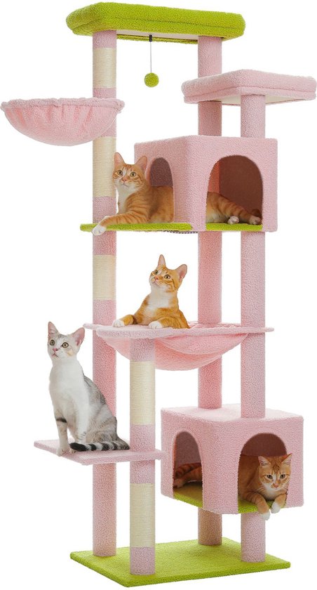 Foto: Petrebels charlotte 180 krabpaal voor grote katten cappuccino 180 cm xl