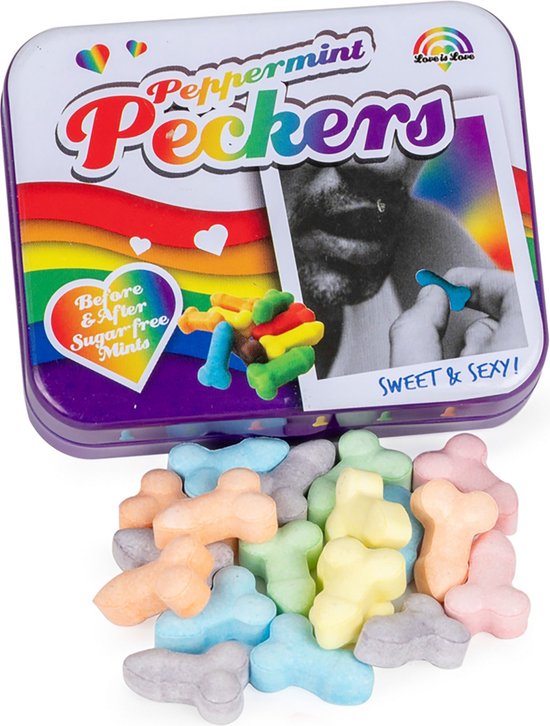 Rainbow Peppermint Peckers Snoepgoed
