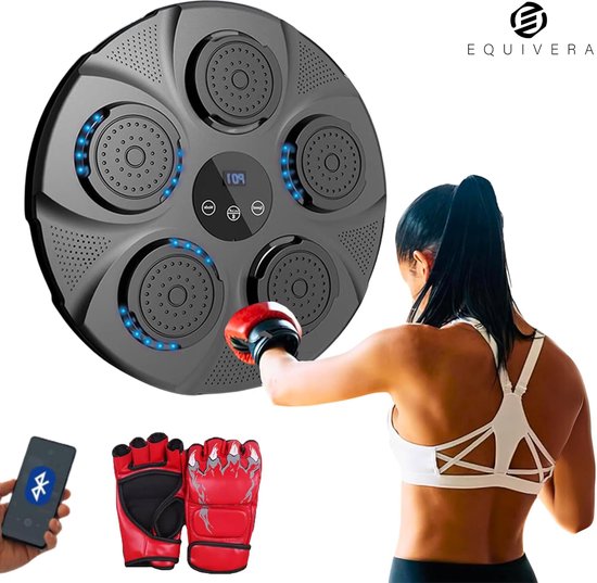 Music Boxing machine, aan de muur gemonteerde Boxing machine met Boxing Handschoenen, verstelbare hoogte Boxing Toy for Teen Boys met LED Light for Competitions & Games Music Boxing machine, aan de muur gemonteerde Boxing machine met Boxing Handschoenen, verstelbare hoogte Boxing Toy for Teen Boys met LED Light for Competitions & Games
