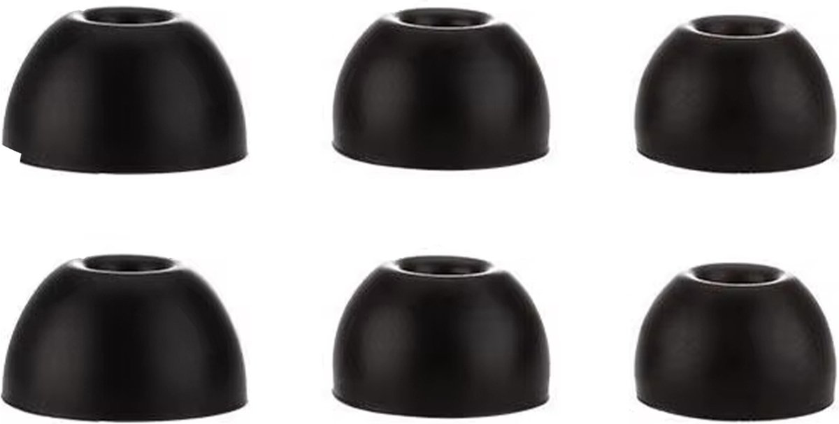 Ibley ComfortFit Siliconen oortips voor Beats Studio Buds & Beats Fit Pro zwart - Siliconen Earplug - S/M/L formaat - 3 paar - 3 maten - Beats Studio Buds oortips - Beats Fit Pro oortips