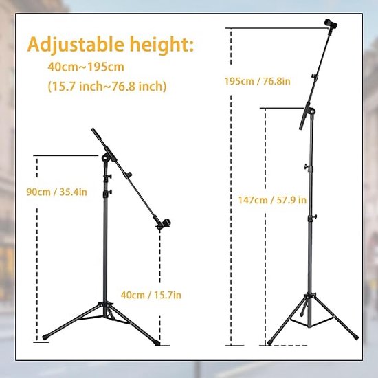 IXTECH Mic Arm WIT Premium Boom 360 Draaibare Microfoon Stand Met Bureau Mount Volledig Verstelbaar Stevig En Universeel Valiant Model 1998687375