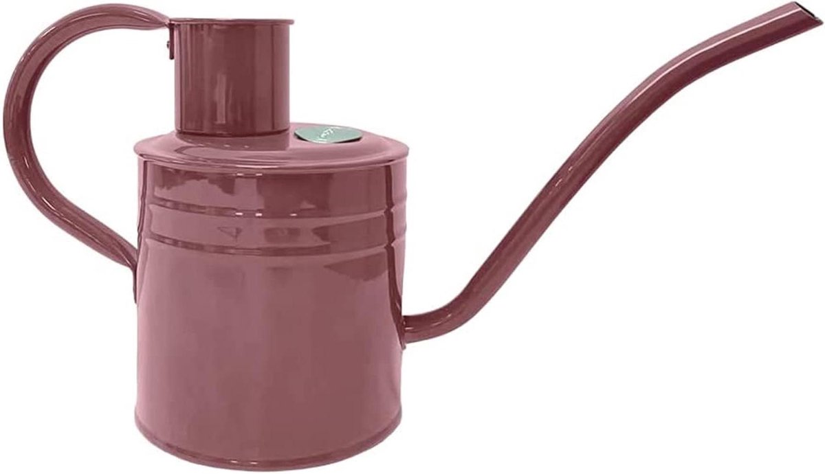 Vintage gieter in roze - verzinkte staal - 1 liter