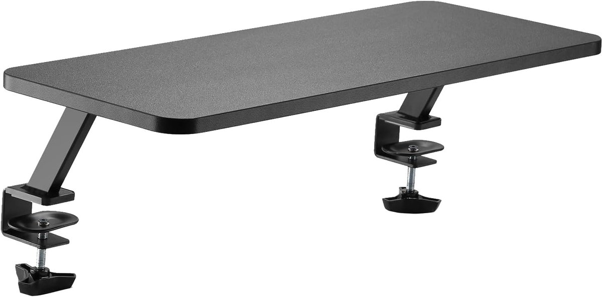 Versatile Monitorverhoger voor 10" tot 34" Monitoren met Klembevestiging - Verhoog de Kijkhoogte en Bespaar Bureau Ruimte