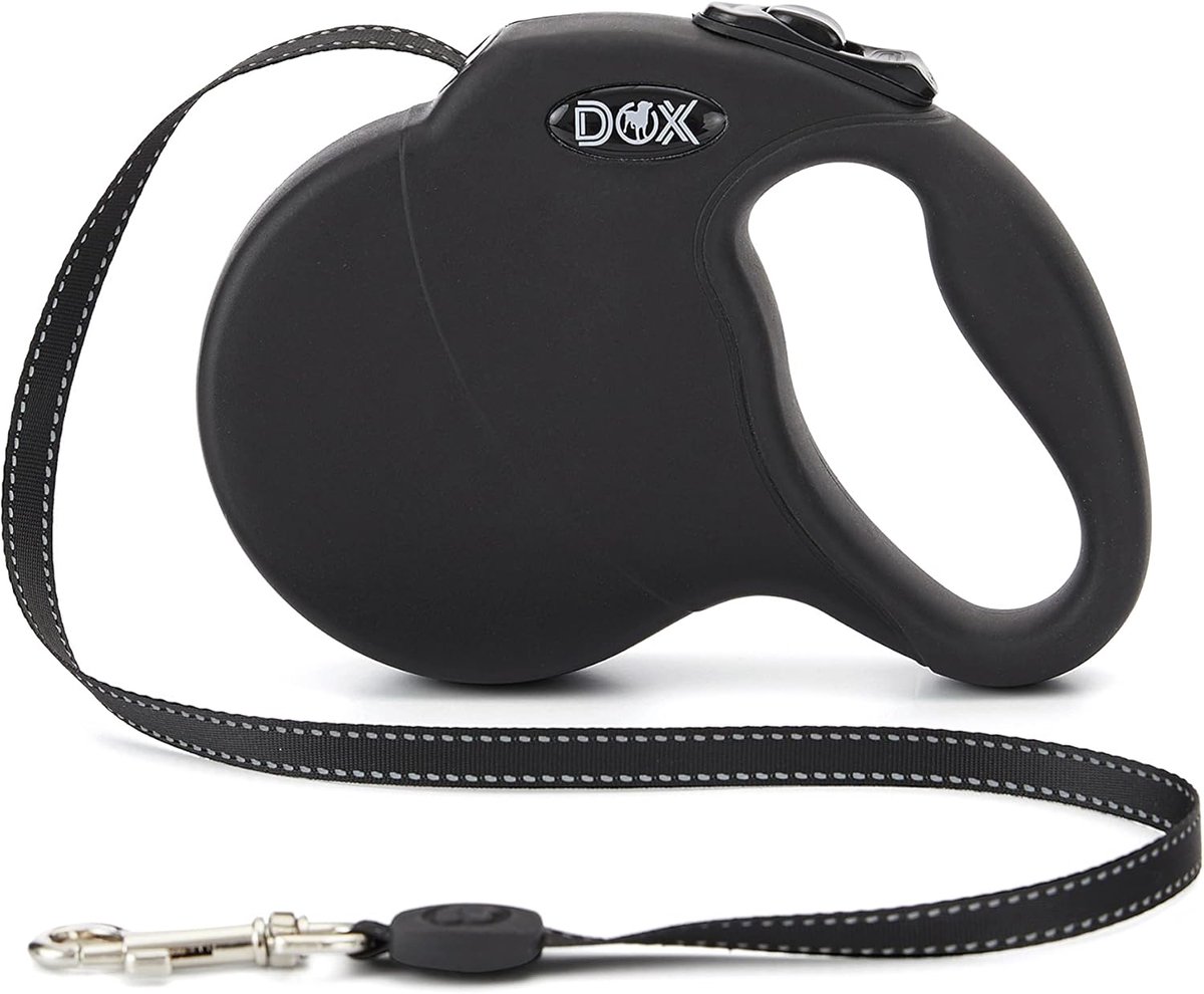 Reflecterende Uittrekbare Hondenriem voor Kleine en Grote Honden - 5 m | Draagvermogen tot 50 kg | Ergonomische Handgreep en Automatisch Intreksysteem