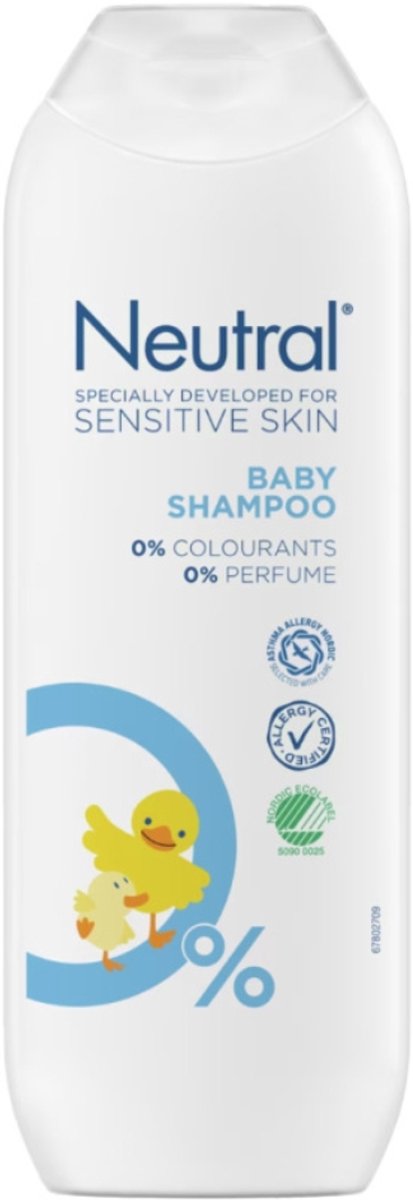 Neutral - Babyshampoo - Gevoelige huid - Parfumvrij - Zonder Kleurstoffen - 250 ml - Voordeelverpakking - 2 stuks van Neutral — afbeelding 2