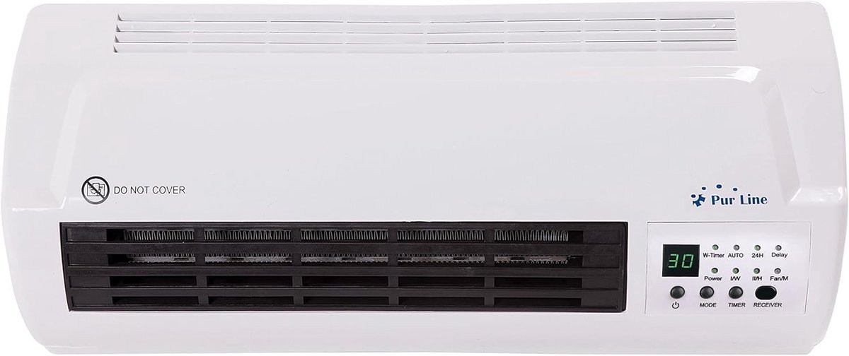 Keramische Split Heater 1000W / 2000W met Afstandsbediening - Stil en Energiezuinig