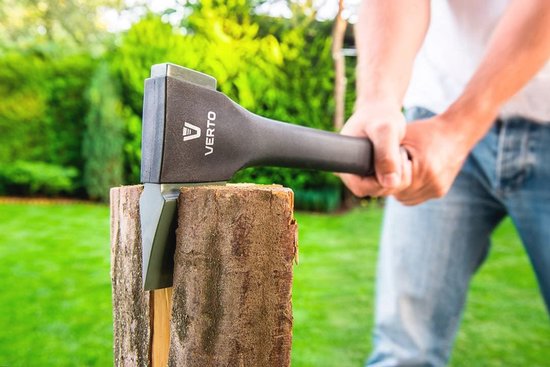 Ergonomische handbijl 410 g - Glasvezel steel - Inclusief PTFE-coating - Kloofbijl voor houtbewerking — afbeelding 2