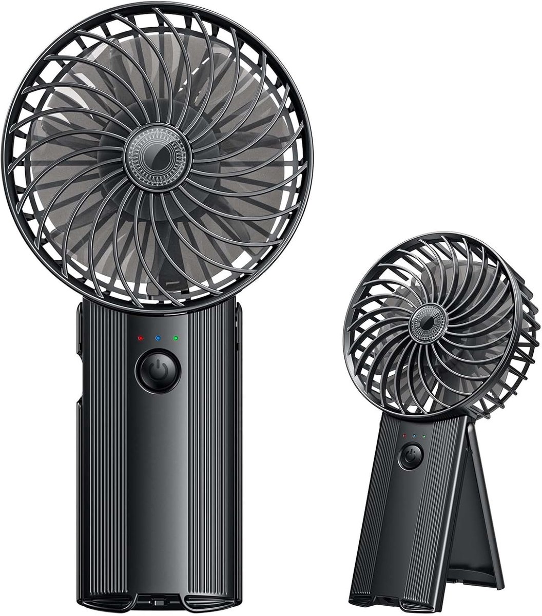 Draagbare Oplaadbare Mini Ventilator met 4 Snelheden - Perfect voor Binnen en Buiten