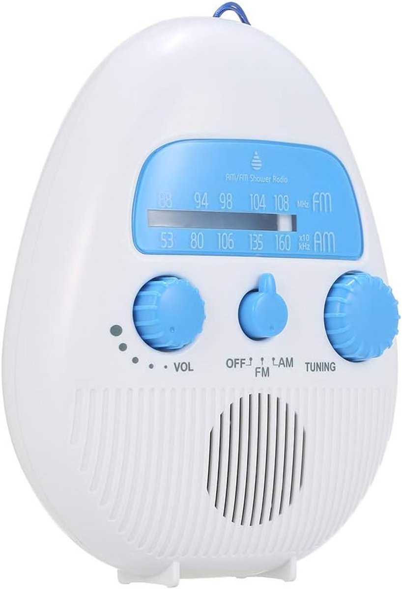 Draagbare Waterdichte Douche Radio - Mini FM/AM Radio voor Badkamer