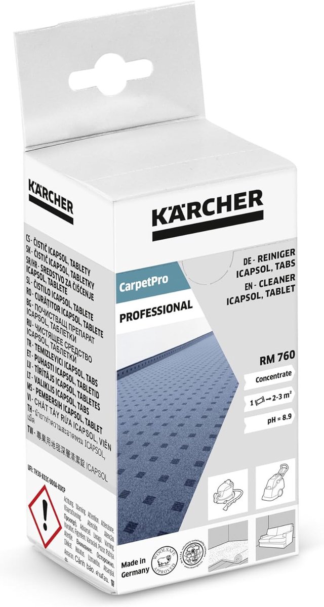 Tapijtreiniger - RM 760 Tabletten voor Krachtige Injectie-Extractie Reiniging