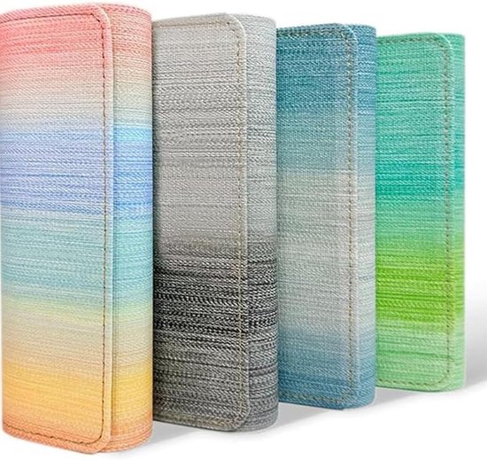 Harde hoes brillenkoker, 4 stuks, voor dames en kinderen, met poetsdoek, meestbruikte, geschikt voor kinderen