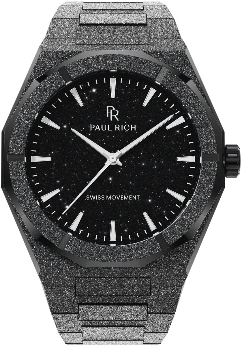 Paul Rich Frosted Star Dust II Void Black VOID03 horloge