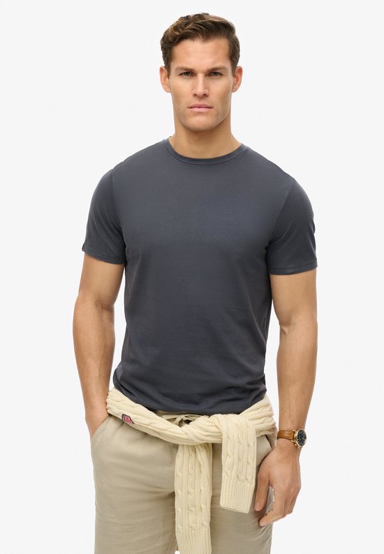 T-shirt Superdry Classic Essential Tee M1012140a Bleu marine délavé Eclipse Homme Taille M