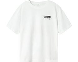 NAME IT NKMZULLA SS NREG TOP BOX NOOS Jongens T-shirt - Bright White Gulf Coast