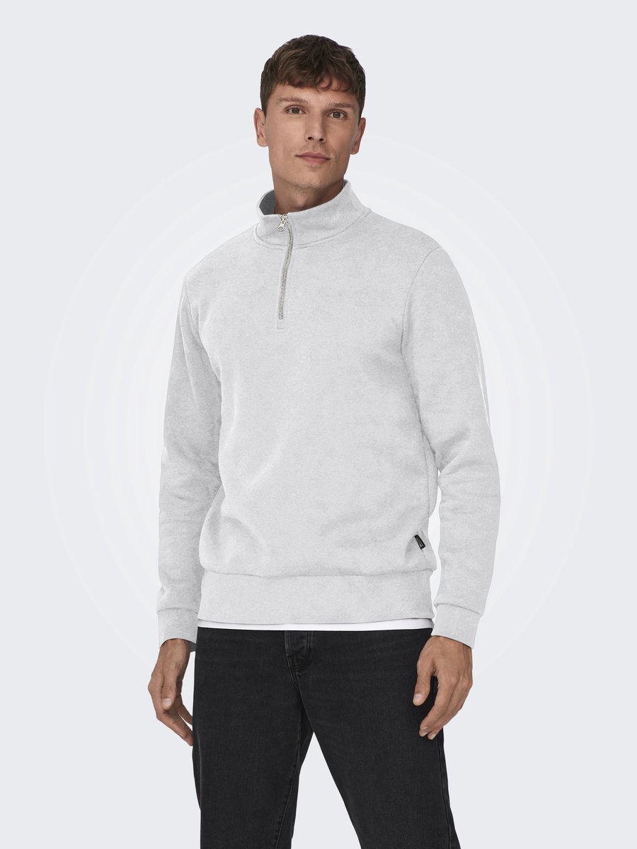 ONLY&SONS - ONSCERES HALF ZIP SWEAT NOOS - Heren - Sweaters