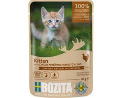 Bozita Cat PB Morsels in Saus voor Kittens 12x85g - Kip