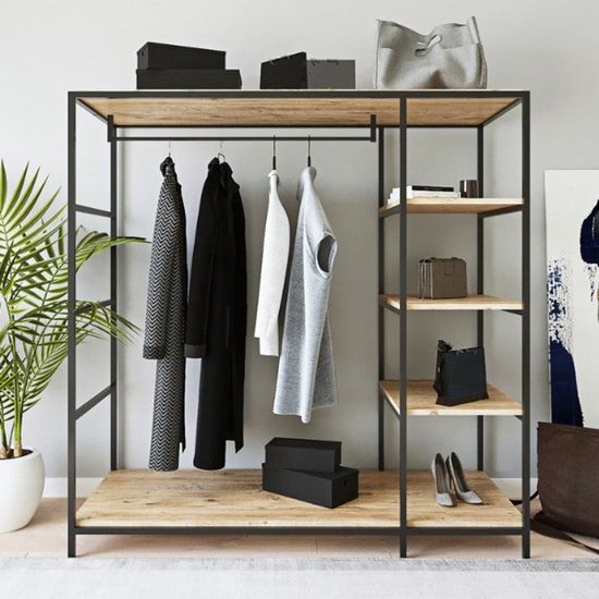 Ensemble d'armoires Woody Fashion | 100 x 40 x 180 cm | Oak design - Asir Group - Armoires de chambre à coucher - Brun - Mélamine|MDF - Armoires de chambre à coucher