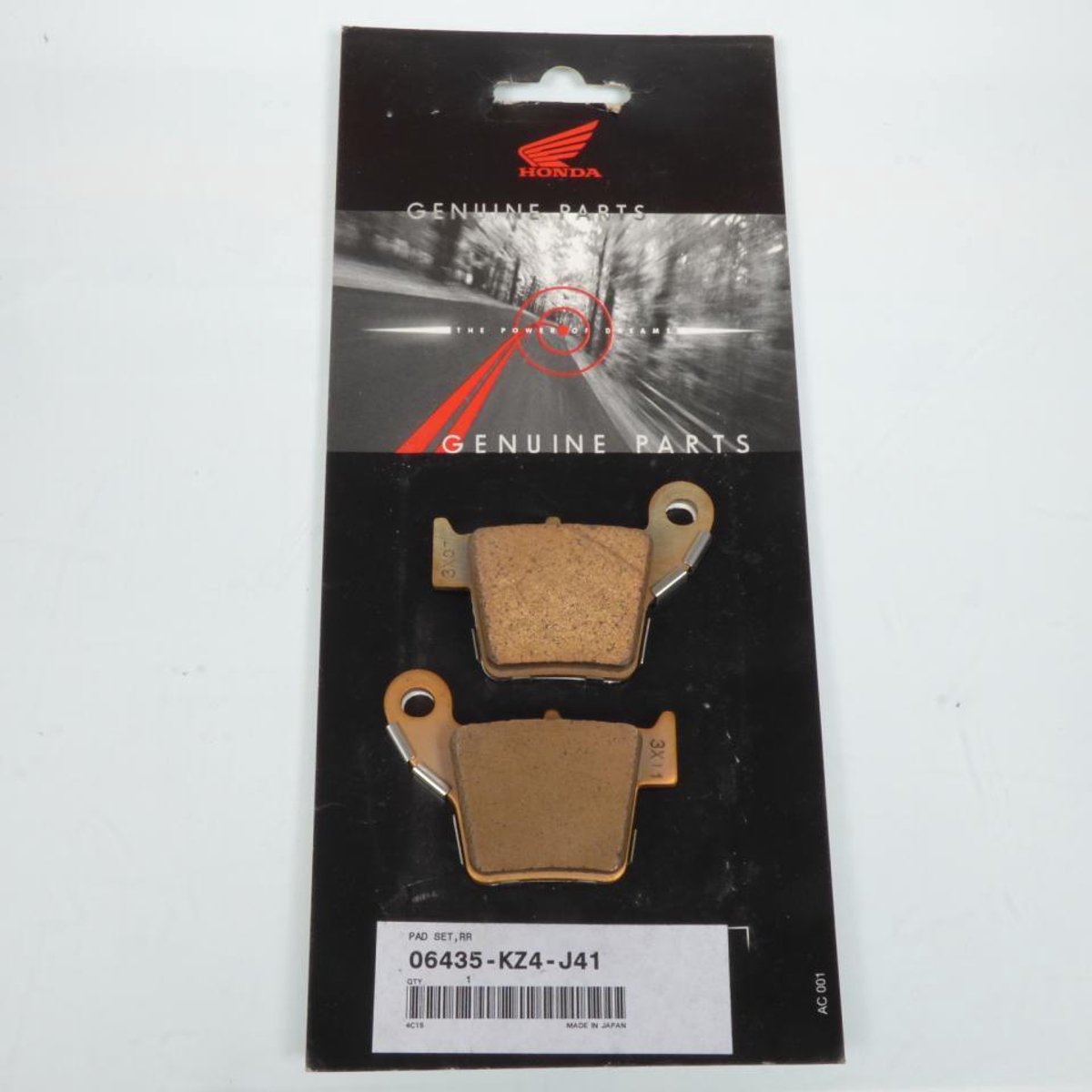 Plaquette de frein origine pour moto Honda 125 Cr R 2002 à 2007 AR Neuf