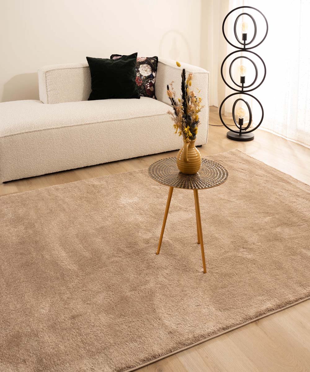 Velours vloerkleed - Flair beige 240x340