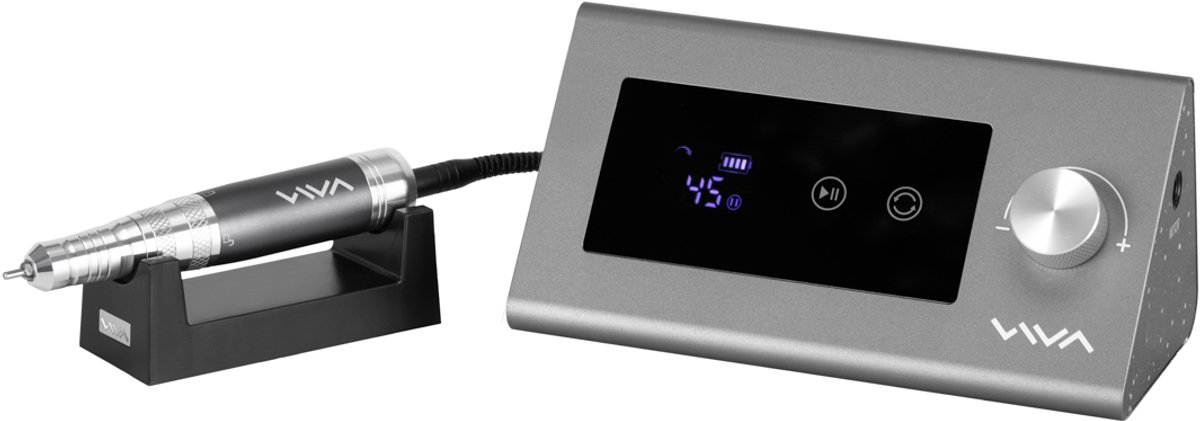 VIVA 602S Manicure en Pedicure Nagelfrees 45.000 RPM - Twist-lock-systeem - Touch-bedieningspaneel - Freesmachine - Grijs