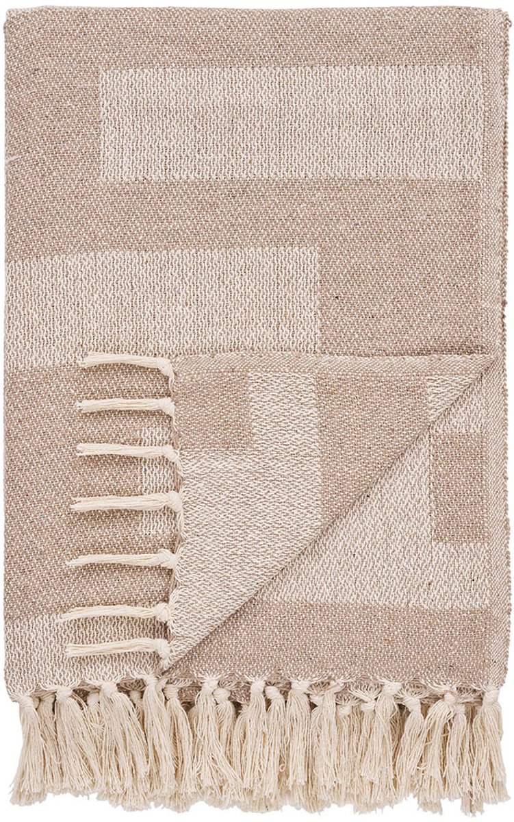 House Nordic Adana Plaid 130x180cm taupe.