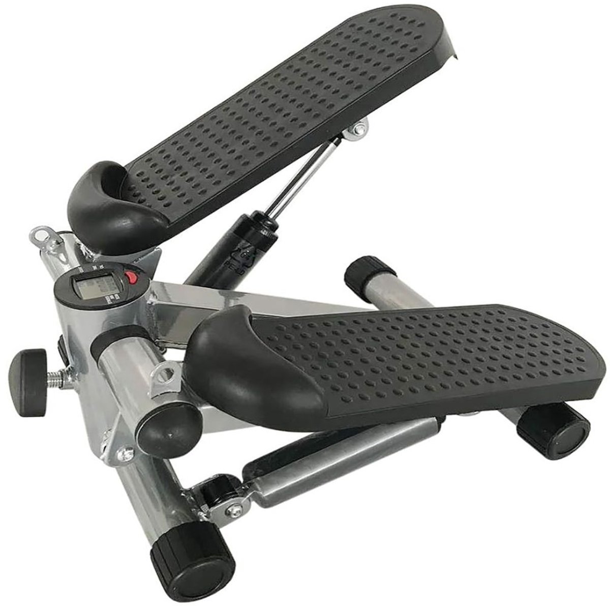 Afbeelding 2 van ApexArte® Stepper Fitness - Hometrainer - Crosstrainer Mini - Zwart en Grijs