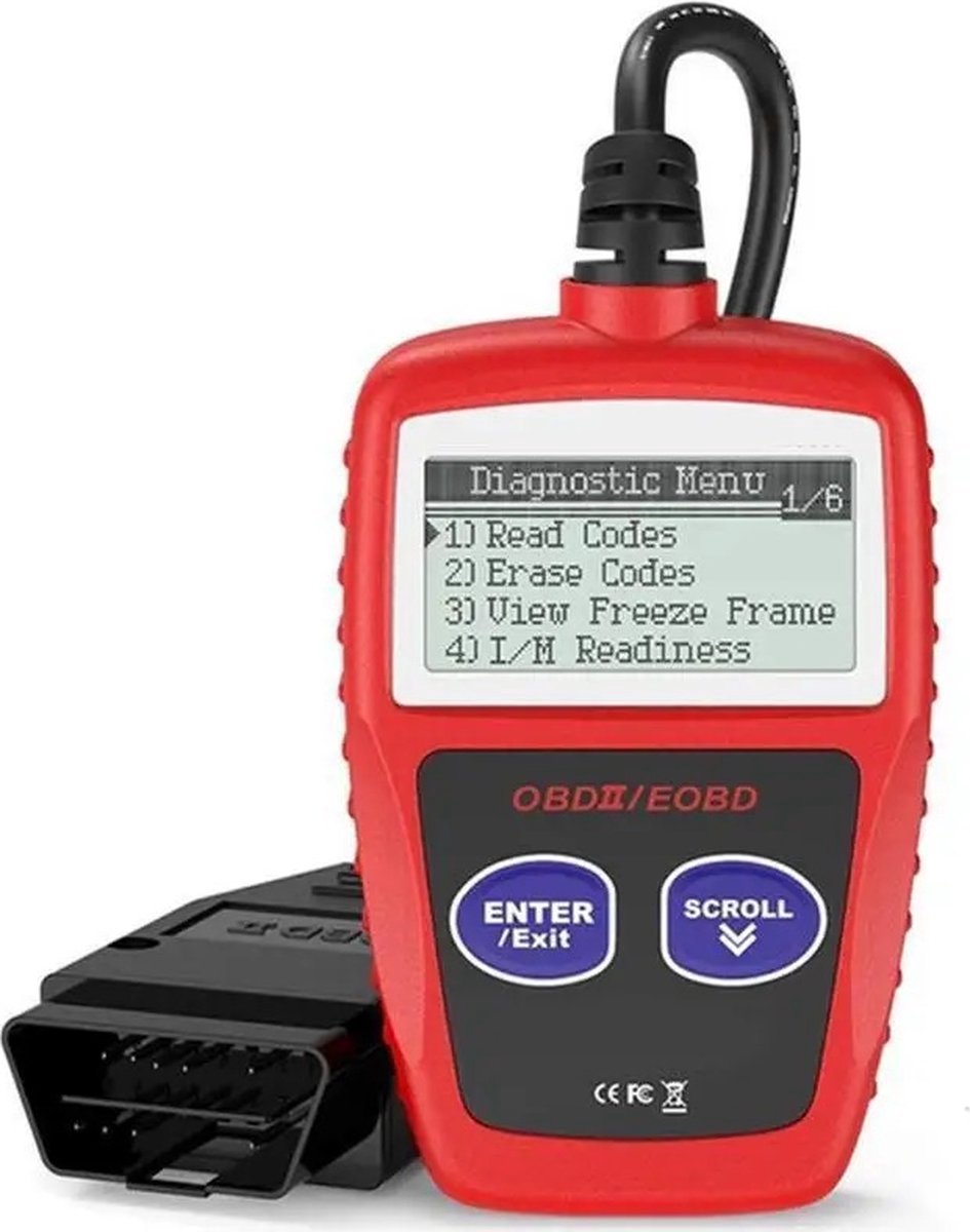 OBD2 Scanner – Auto Uitlezen & Storing Verwijderen – Nederlands – Plug & Play – CE-Gecertificeerd – Jumalu