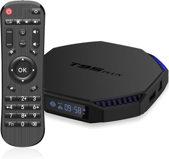 Android TV Box met 4GB RAM en 64GB opslag - 8K HD Streaming en WiFi 6 Ondersteuning