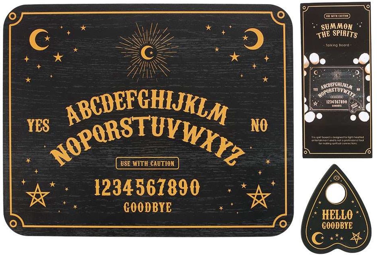 Something Different - Talking Board with Planchette Ouija bord - Zwart/Goudkleurig