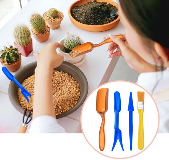 Unyqoos ® Complete 12-delige Mini Tuingereedschapsset voor Bonsai en Kamerplanten, Inclusief Snoeigereedschap en Kwasten van Unyqoos — afbeelding 5