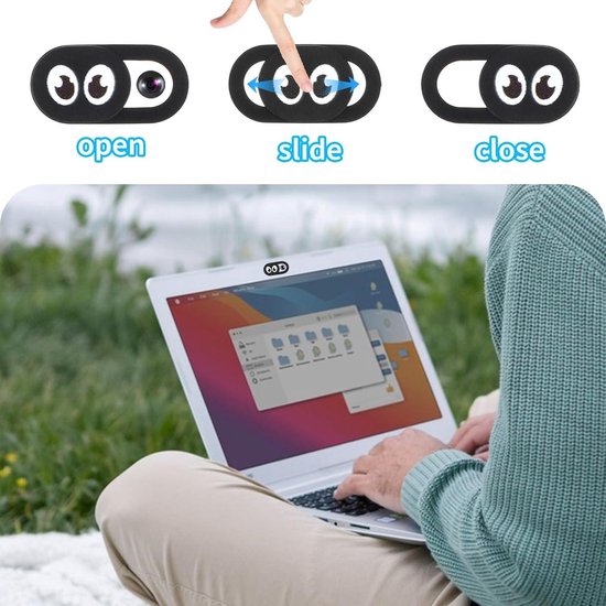 Amabro 8 Stück Webcam Abdeckung, Eye Cover Slide Slider Kamera Schutz für Laptop, Smartphone, Tablet und Handy