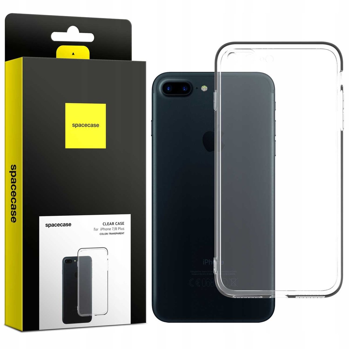Spacecase Doorzichtige Case Voor Iphone 7 8 Plus Transparante Bescherming